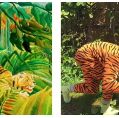 Elwood 3P - Tiger in a Tropical Storm by Henri Rousseau